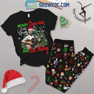 Dave Matthews Band Merry Christmas Be Mercy Fleece Pajamas Set