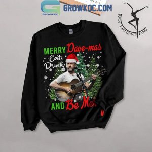 Dave Matthews Band Merry Christmas Be Mercy Fleece Pajamas Set Long Sleeve