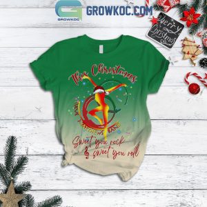 Dave Matthews Band This Christmas Sweet You Rock And Roll Fleece Pajamas Set Green