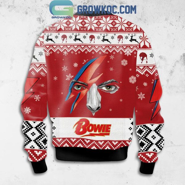 David Bowie Starface Ready To Celebrate Christmas Ugly Sweater