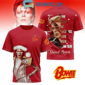 David Bowie We Can Be Heroes Just For One Day Christmas Hoodie T-Shirt