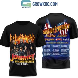 Def Leppard Mission Possible Journey Steve Miller Hoodie T-Shirt