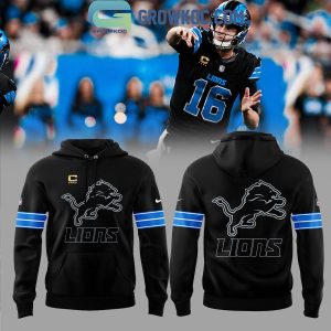 Detroit Lions New Season 2024 Black Hoodie T-Shirt