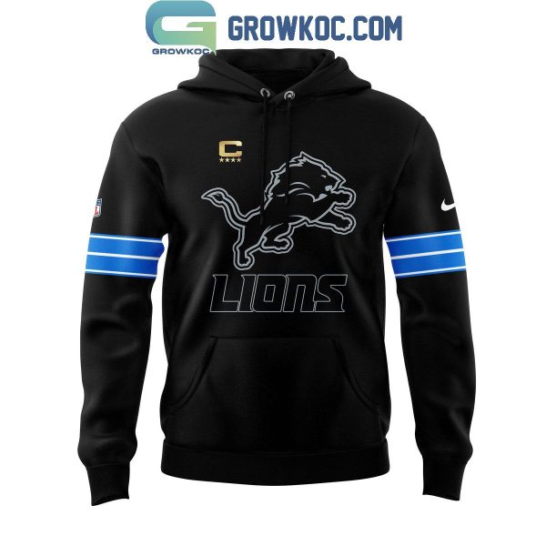 Detroit Lions New Season 2024 Black Hoodie T-Shirt