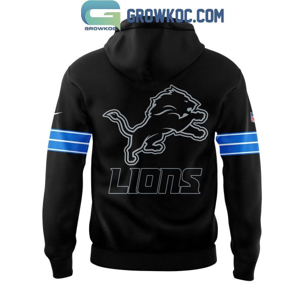 Detroit Lions New Season 2024 Black Hoodie T-Shirt