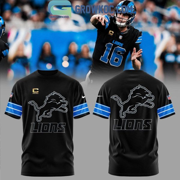 Detroit Lions New Season 2024 Black Hoodie T-Shirt