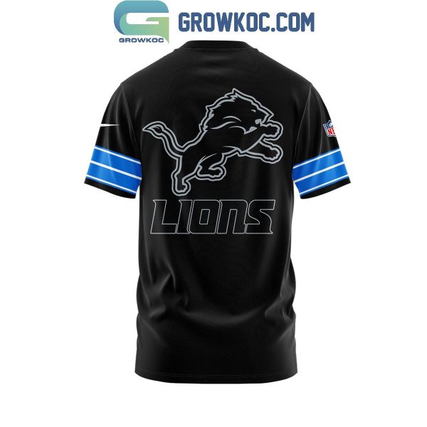 Detroit Lions New Season 2024 Black Hoodie T-Shirt