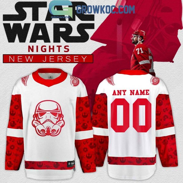 Detroit Red Wings 2024 Star Wars Night Personalized Hockey Jersey