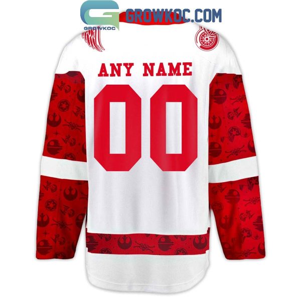 Detroit Red Wings 2024 Star Wars Night Personalized Hockey Jersey