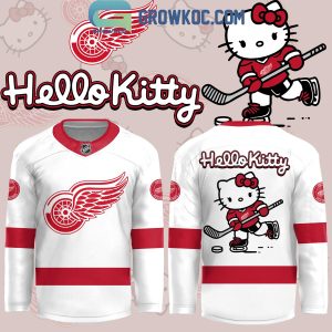 Detroit Red Wings Celebrating 50 Years Of Hello Kitty 2024 Hockey Jersey