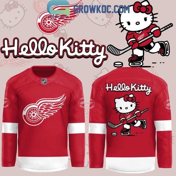 Detroit Red Wings With Hello Kitty 2024 Hockey Jersey