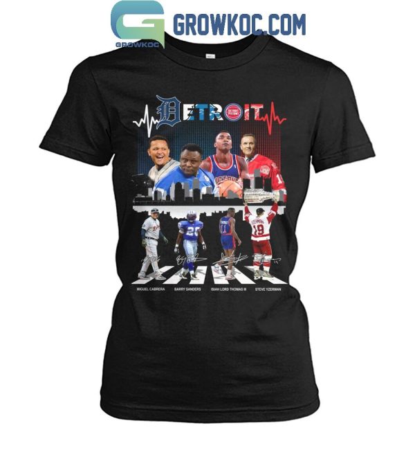 Detroit Tigers Detroit Lions Red Wings Detroit Pistons All The Stars 2024 T-Shirt