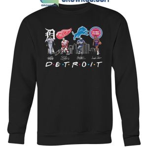 Detroit Tigers Detroit Red Wings Detroit Lions Detroit Pistons 2024 T-Shirt