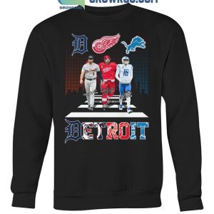 Detroit Tigers Matt Vierling Detroit Lions Jared Goff Red Wings Dylan Larkin T-Shirt