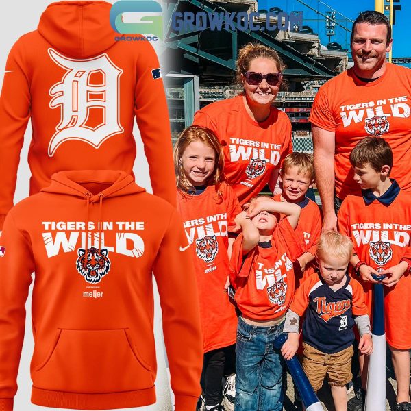 Detroit Tigers Tigers In The Wild Hoodie T-Shirt