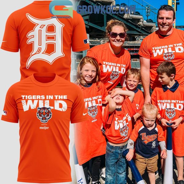 Detroit Tigers Tigers In The Wild Hoodie T-Shirt