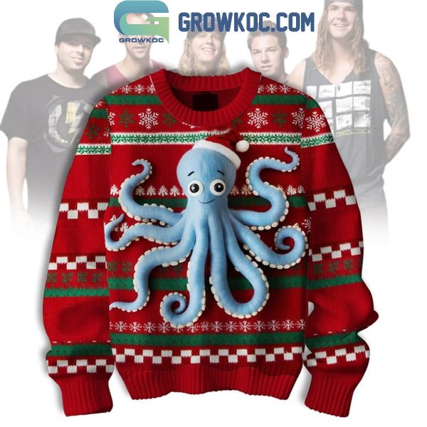 Dirty Heads Playing With Octopus Christmas Ugly Sweater