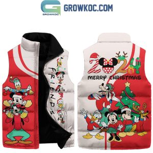 Disney Friends Merry Christmas 2024 Sleeveless Puffer Jacket