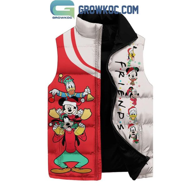 Disney Friends Merry Christmas 2024 Sleeveless Puffer Jacket