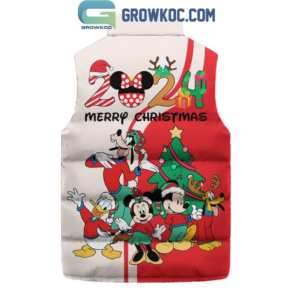 Disney Friends Merry Christmas 2024 Sleeveless Puffer Jacket