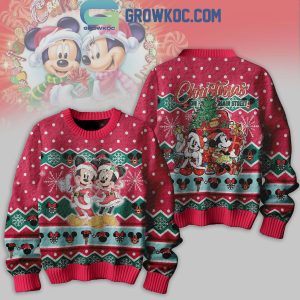 Disney Mickey Mouse And Friends Christmas On Main Street Ugly Sweater