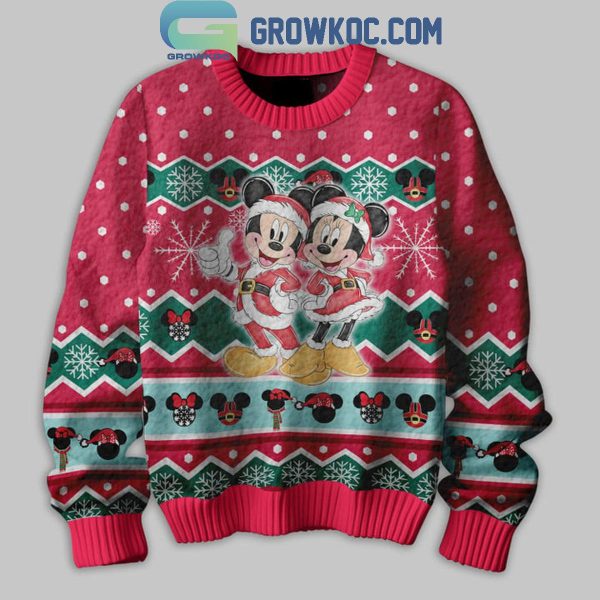 Disney Mickey Mouse And Friends Christmas On Main Street Ugly Sweater