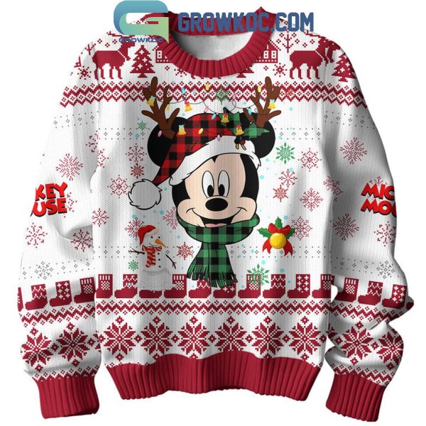 Disney Mickey Mouse And Minnie Love Merry Christmas Ugly Sweater