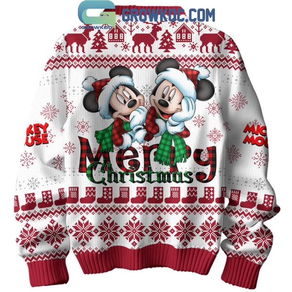 Disney Mickey Mouse And Minnie Love Merry Christmas Ugly Sweater