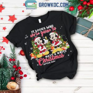 Disney Mickey Mouse We’re Gonna To Have A White Christmas Fleece Pajamas Set