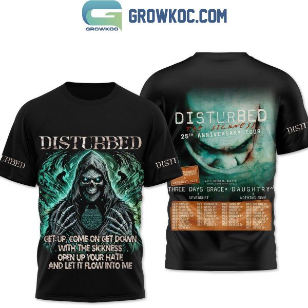 Disturbed Get Up Come On Get Down With The Sickness Hoodie T-Shirt