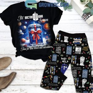 Doctor Who It’s Doctor Who Season Time For Time Travel Fleece Pajama Set