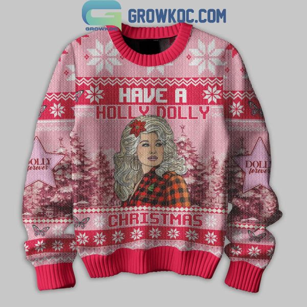 Dolly Parton In Dolly We Trust Have A Holly Dolly Christmas Ugly Sweater