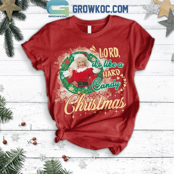 Dolly Parton Lord It’s Like A Hard Candy Christmas Fleece Pajamas Set