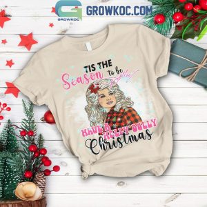 Dolly Parton Tis The Season To Be Dolly Merry Christmas Fleece Pajamas Set