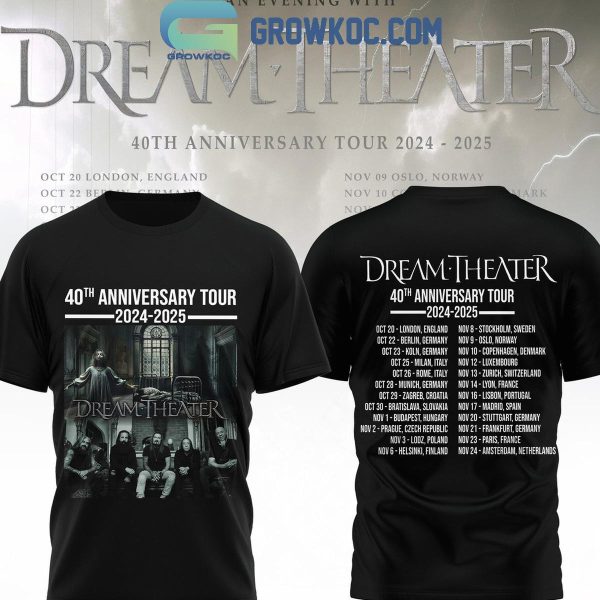 Dream Theater 40th Anniversary Tour 2024-2025 Hoodie T-Shirt