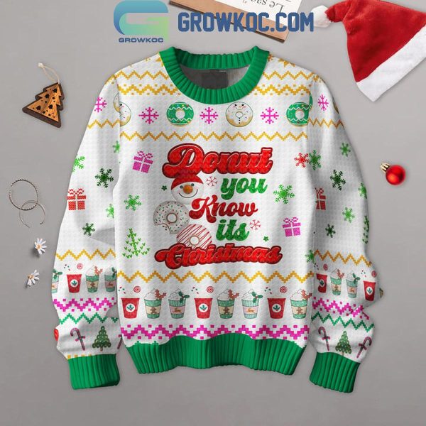 Dunkin’ Donuts Donut You Know It’s Christmas 2024 Ugly Sweater