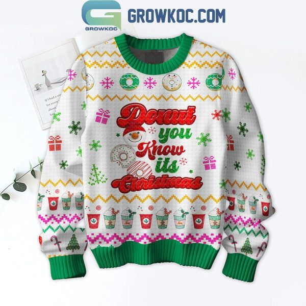 Dunkin’ Donuts Donut You Know It’s Christmas 2024 Ugly Sweater