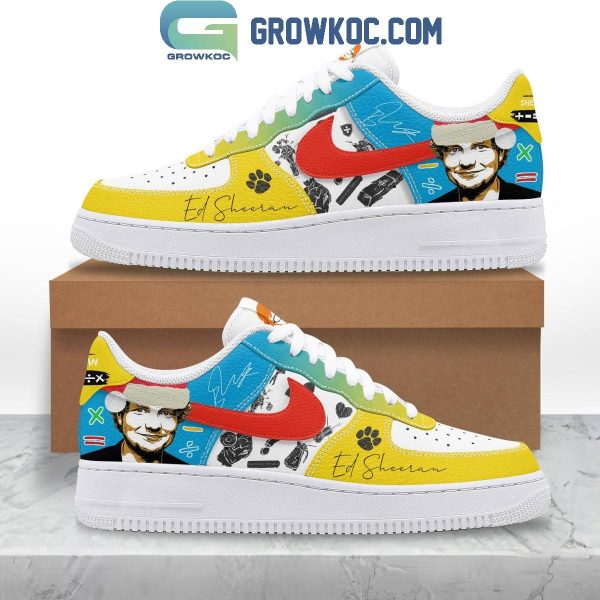 Ed Sheeran Mathematics Christmas 2024 Air Force 1 Shoes