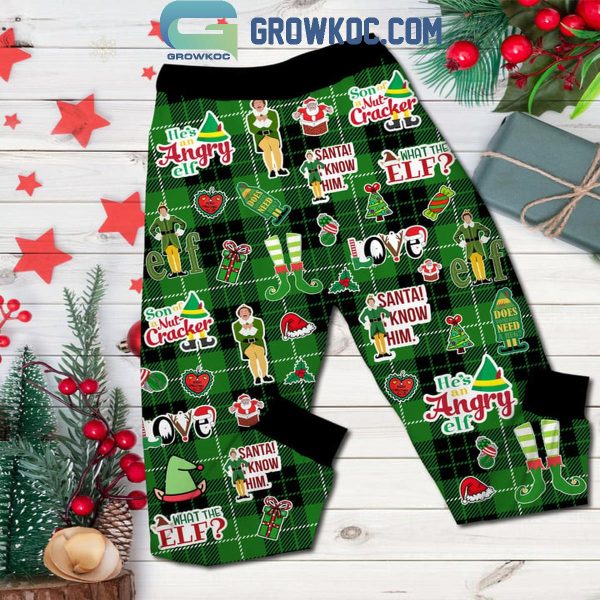 Elf Christmas Cheer Is Singing Loud For All To Hear Fleece Pajamas Set