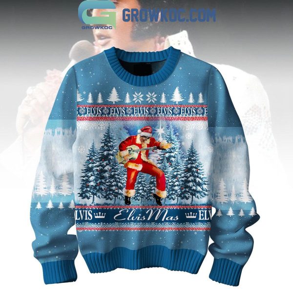 Elvis Presley Santa Can’t Stop Loving You Christmas Ugly Sweater