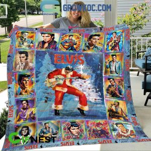 Elvis Presley The Santa Merry Christmas Baby 2024 Fleece Blanket Quilt