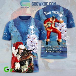 Elvis Presley The Santa Merry Christmas Baby Hoodie T-Shirt