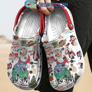 Eminem Merry Christmas B-Rabbit Slim Shady Personalized Crocs Clogs