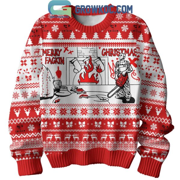 Eminem Until It All Falls Down Have A Happy Holiday Christmas Ugly Sweater