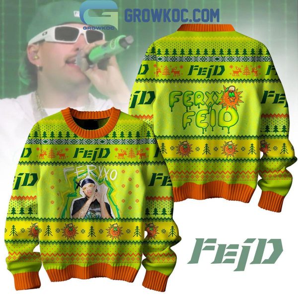 Feid Ferxxo Feid Feliz Navidad 2024 Christmas Ugly Sweater