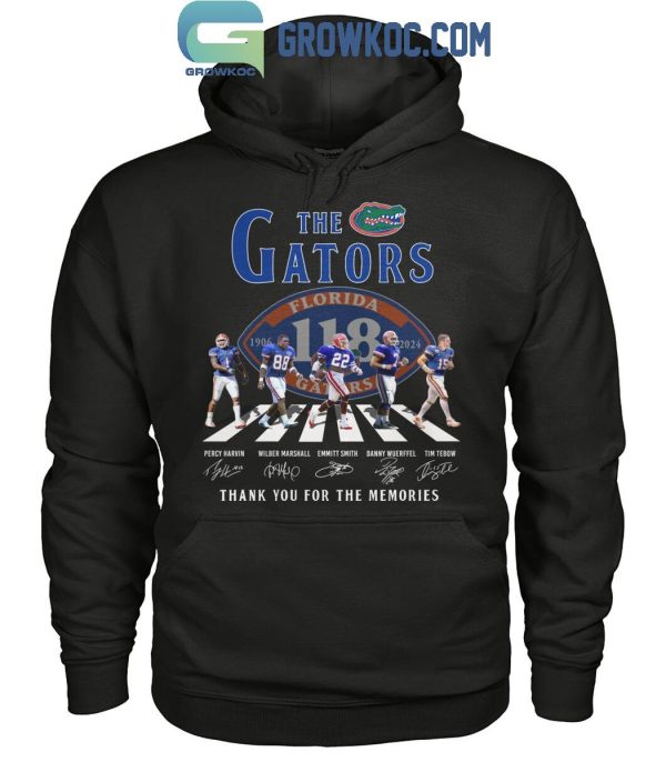 Florida Gators 118 Years Of The Gators 1906-2024 Thank You T-Shirt