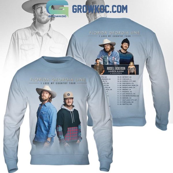 Florida Georgia Line I Love My Country Tour Hoodie T-Shirt