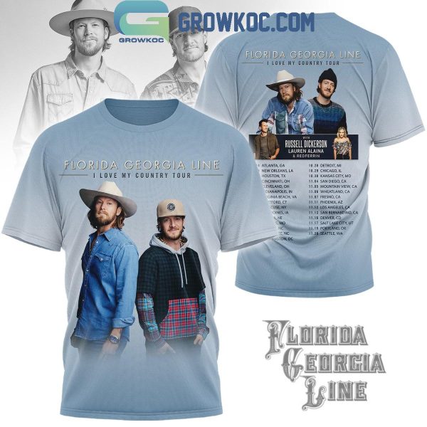 Florida Georgia Line I Love My Country Tour Hoodie T-Shirt