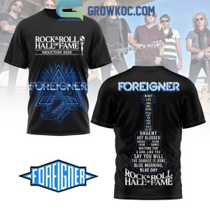 Foreigner Introduction 2024 Hall Of Fame Rock And Roll Hoodie T-Shirt