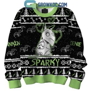 Frankenweenie Sparky My Dog Is My Heart Halloween Ugly Sweater